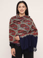 Pashtush India Womens Stoles and Scarves Scarf Pashtush Women'S Silk Wool Hand Embroidery Stole, Extra Soft