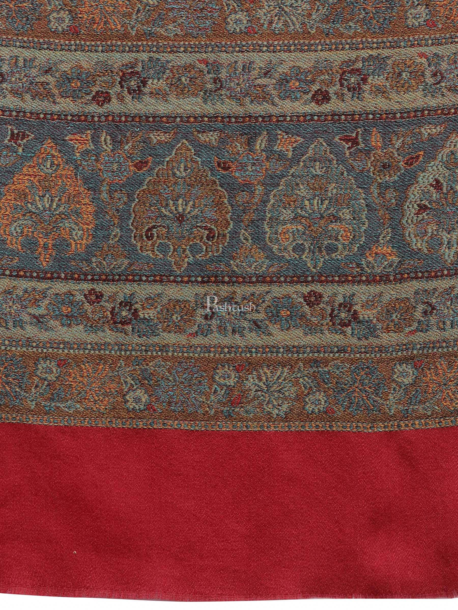 Pashtush India Womens Stoles and Scarves Scarf Pashtush Women'S Silk-Wool, Soft Reversible Stole