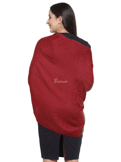 Pashtush India Womens Stoles and Scarves Scarf Pashtush Women'S Silk-Wool, Soft Reversible Stole
