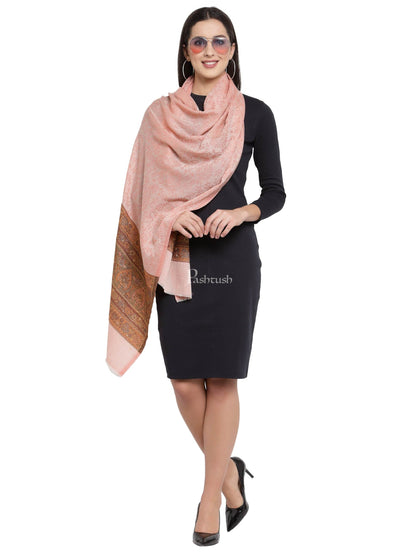 Pashtush India Womens Stoles and Scarves Scarf Pashtush Women'S Silk-Wool, Soft Reversible Stole