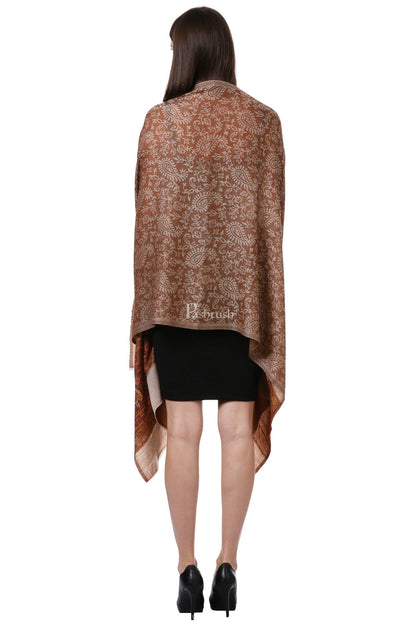 Pashtush India Womens Stoles and Scarves Scarf Pashtush Women'S Silk-Wool, Soft Reversible Stole