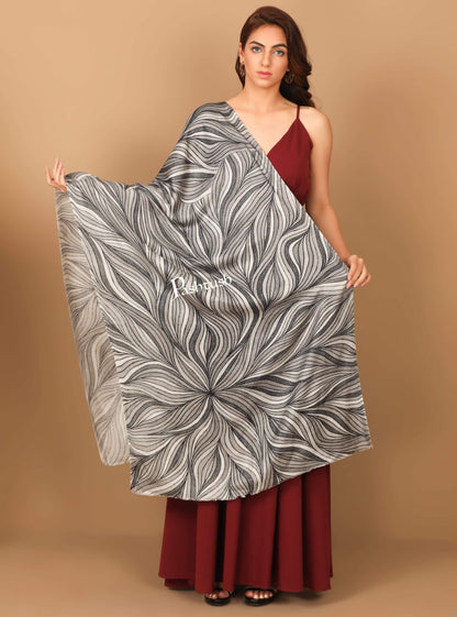 Pashtush India 70x200 Pashtush Women's Soft Bamboo Scarf, Casual, Printed Scarf, Extra Soft