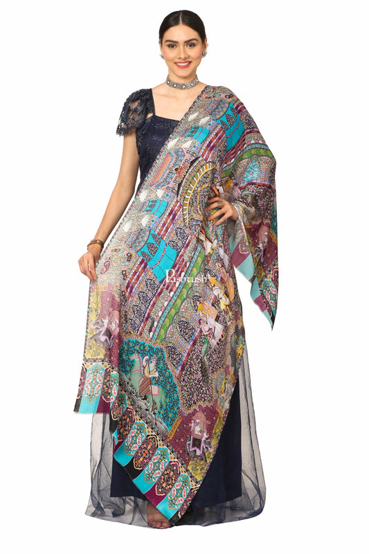 Pashtush India Womens Stoles and Scarves Scarf Pashtush Women'S Soft Bamboo Scarf, Casual Shawls, Stoles, Wraps (Soft Bamboo) - Darbar