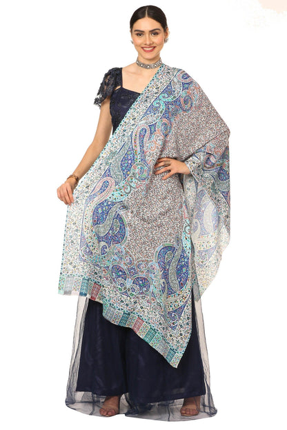 Pashtush India Womens Stoles and Scarves Scarf Pashtush Women'S Soft Bamboo Scarf, Casual Shawls, Stoles, Wraps (Soft Bamboo) - Paisely Garden