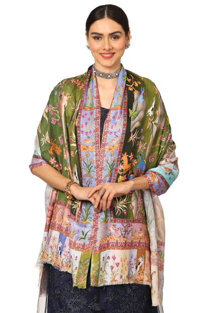 Pashtush India Womens Stoles and Scarves Scarf Pashtush Women'S Soft Bamboo Scarf, Casual Shawls, Stoles, Wraps (Soft Bamboo) - Shikardar