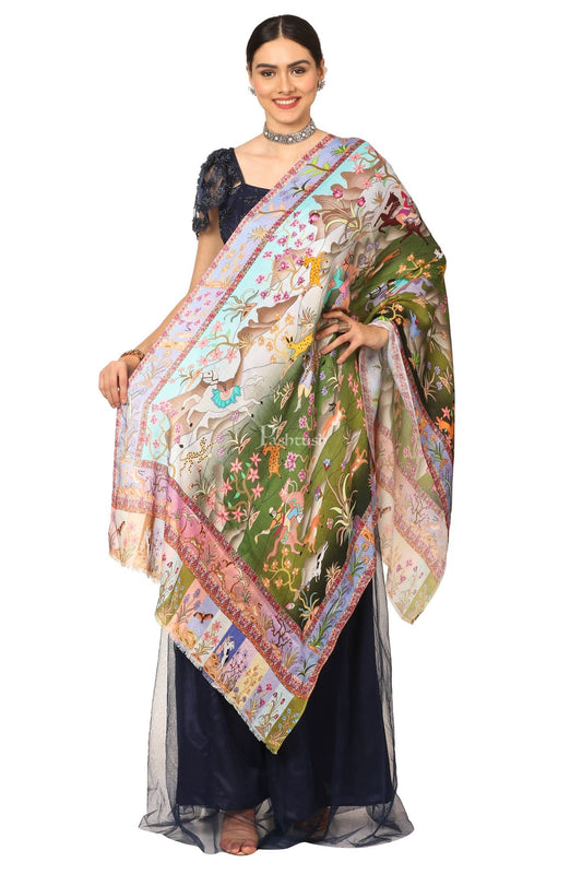 Pashtush India Womens Stoles and Scarves Scarf Pashtush Women'S Soft Bamboo Scarf, Casual Shawls, Stoles, Wraps (Soft Bamboo) - Shikardar