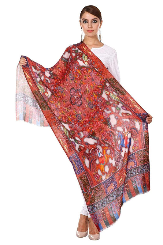 Pashtush Women'S Soft Bamboo Scarf, Casual Stole, Multicolored