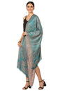 Pashtush India Womens Stoles and Scarves Scarf Pashtush Women'S Soft Bamboo Scarf, Casual, Stole, Wrap - Blue/Grey
