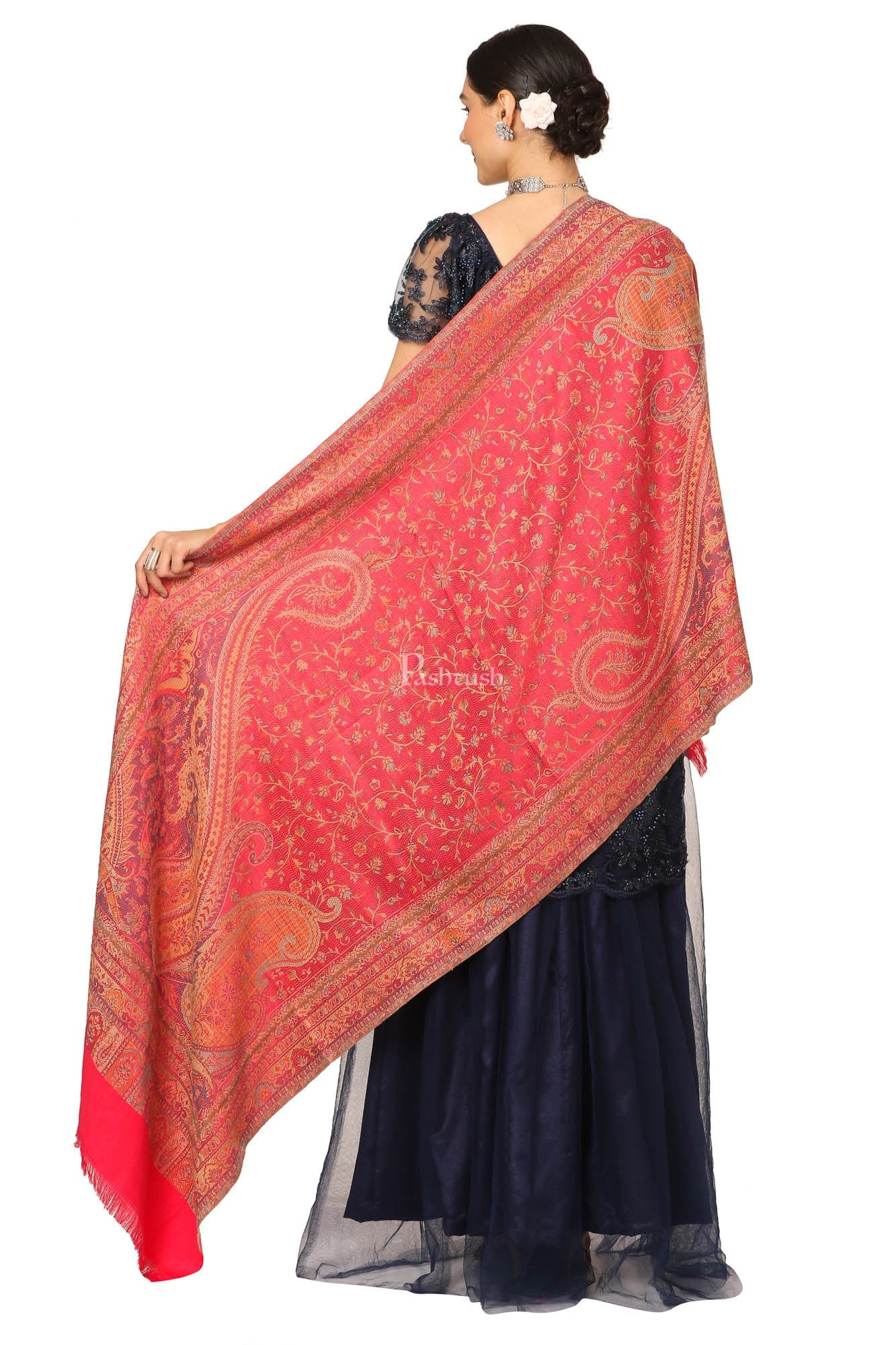 Pashtush India Womens Stoles and Scarves Scarf Pashtush Women'S Soft Bamboo Scarf, Casual, Stole, Wrap - Pink