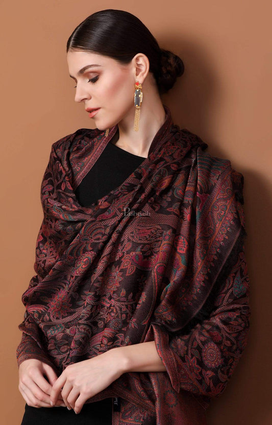 Pashtush India Shawl Pashtush Women's Soft Bamboo Scarf, Ethnic Design