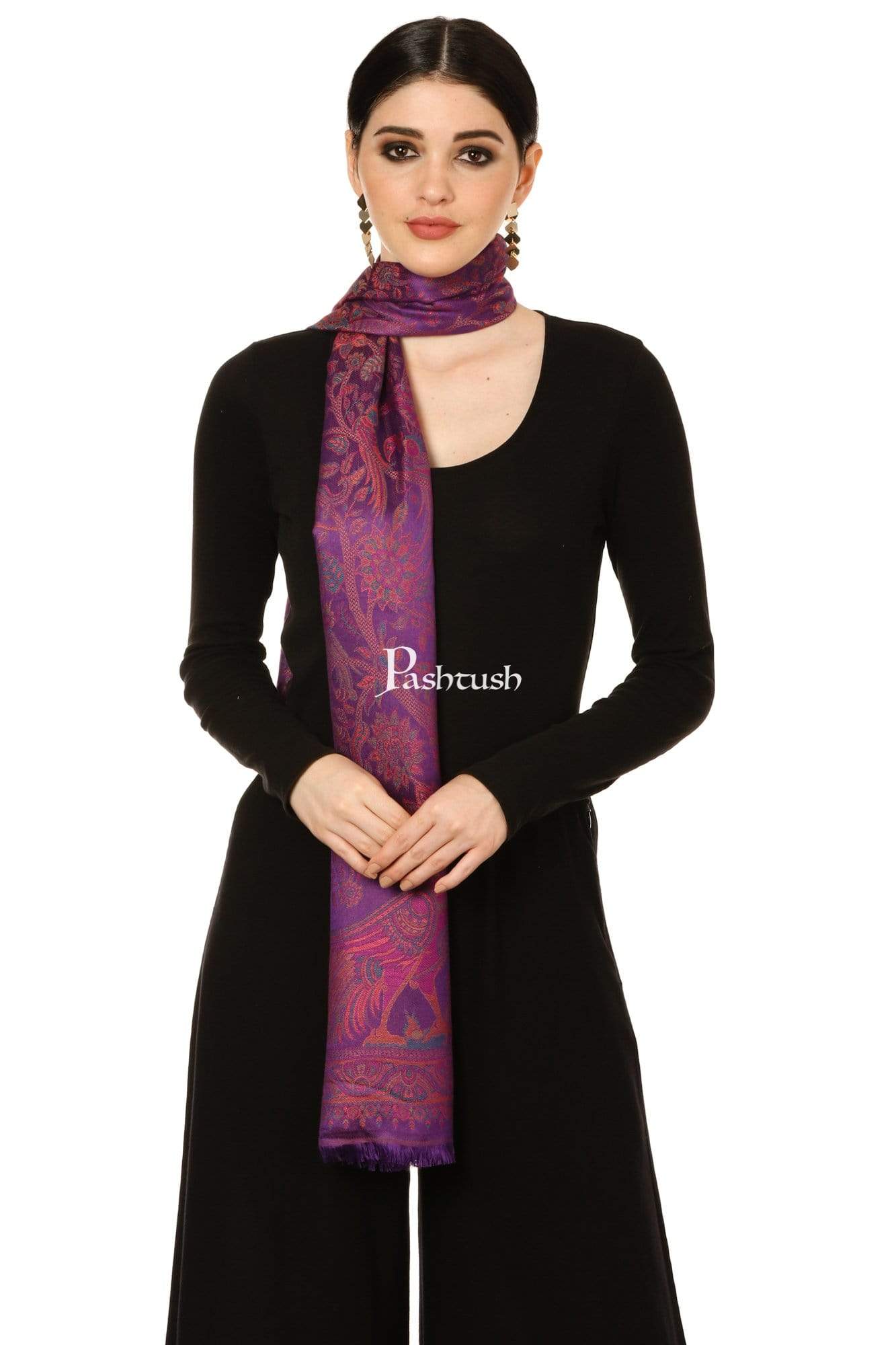 Pashtush India Shawl Pashtush Women's Soft Bamboo Scarf, Stoles, Wraps