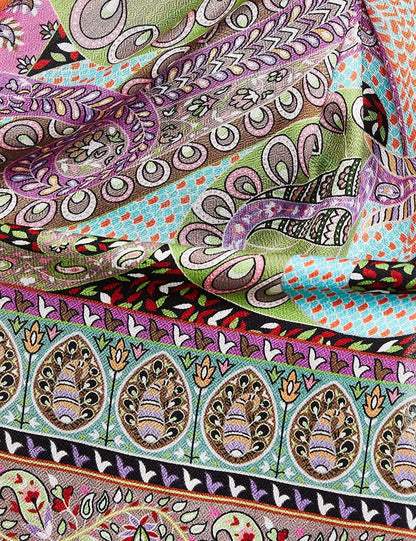 Pashtush India 70x200 Pashtush Women's Soft Bamboo Scarf, Stoles, Wraps (soft Bamboo) - Paisley Garden