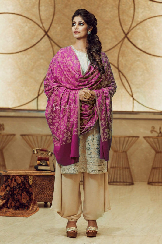 Pashtush India 100x200 Pashtush Women's Soft Bamboo Shawl, Thick and Warm