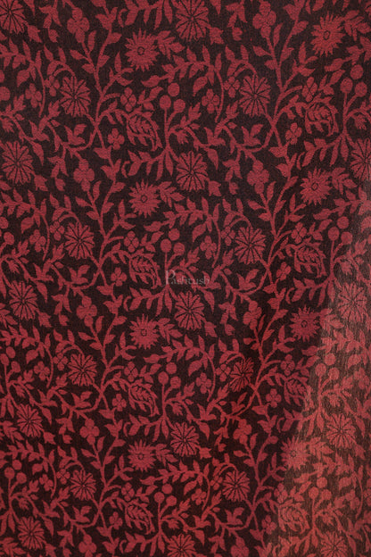 Pashtush India 70x200 Pashtush Women's Soft Fine Wool Floral Scarf, Soft And Warm