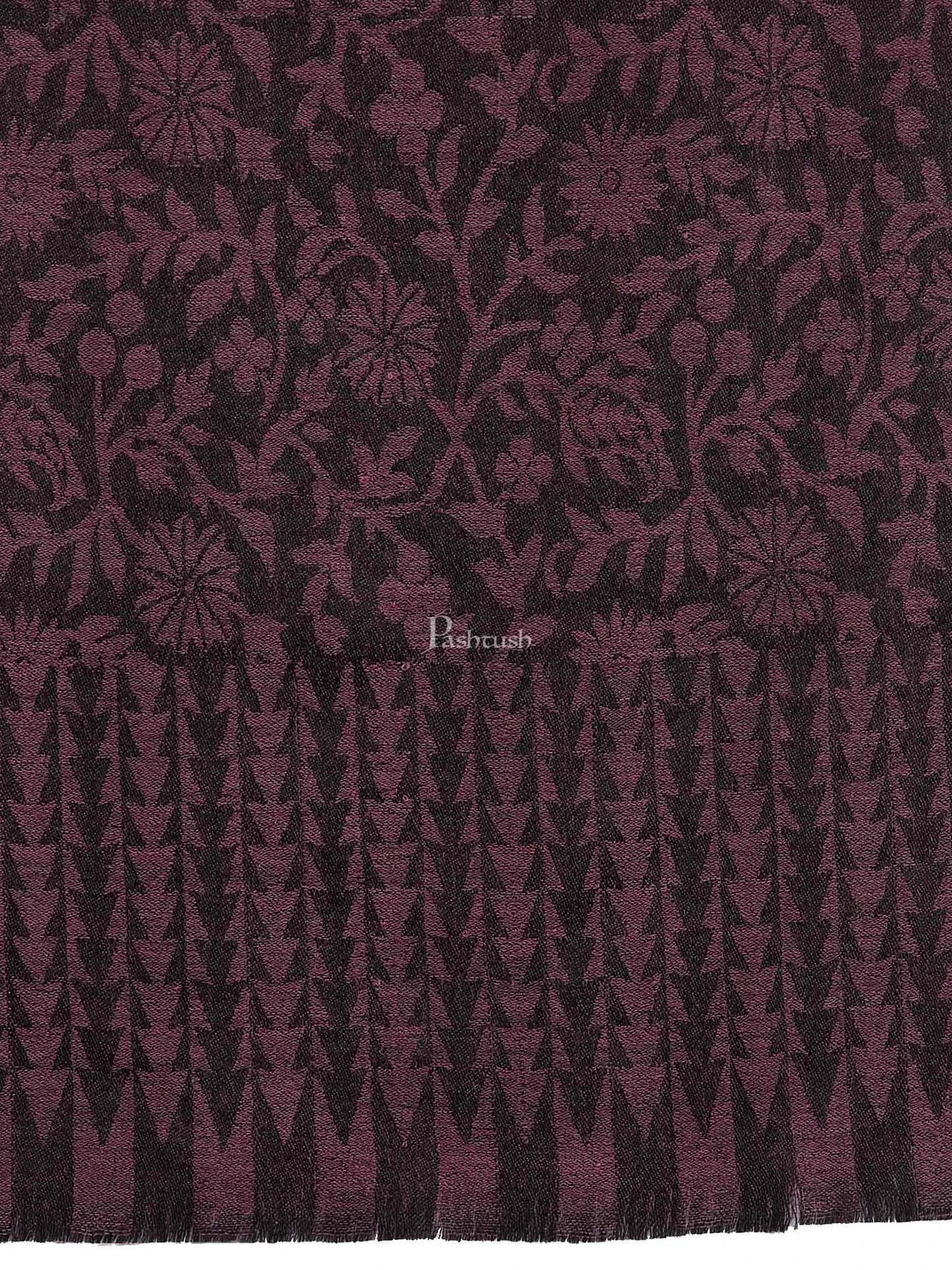 Pashtush India Womens Stoles and Scarves Scarf Pashtush Women'S Soft Fine Wool Floral Scarf, Soft And Warm