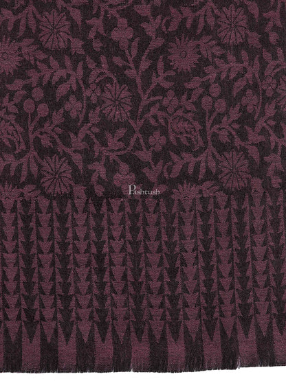 Pashtush India Womens Stoles and Scarves Scarf Pashtush Women'S Soft Fine Wool Floral Scarf, Soft And Warm