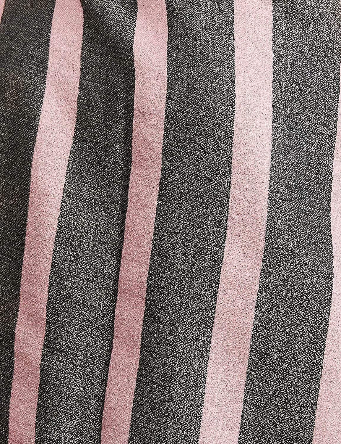 Pashtush India 70x200 Pashtush Women's Soft Fine Wool Scarf, Peach and Grey Melange