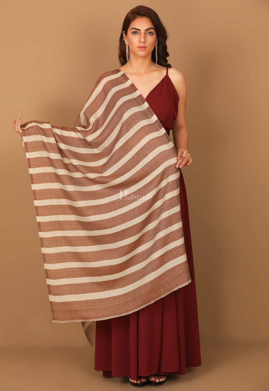 Pashtush India 70x200 Pashtush Women's Soft Fine Wool Scarf, Soft Stole, Mocha