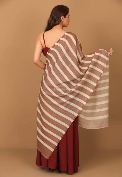 Pashtush India 70x200 Pashtush Women's Soft Fine Wool Scarf, Soft Stole, Mocha