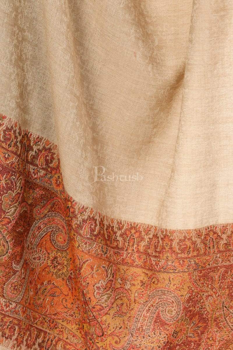 Pashtush India Stole Pashtush Women's Soft Wool, Reversible Stole Scarf