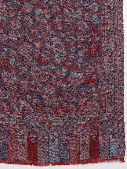 Pashtush India Womens Stoles and Scarves Scarf Pashtush Women'S Soft Wool, Reversible Stole, Scarf, Ethnic Weave, Peel Lilac