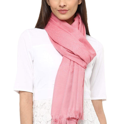 Pashtush Women'S Soft Wool Shawl, Baby Pink