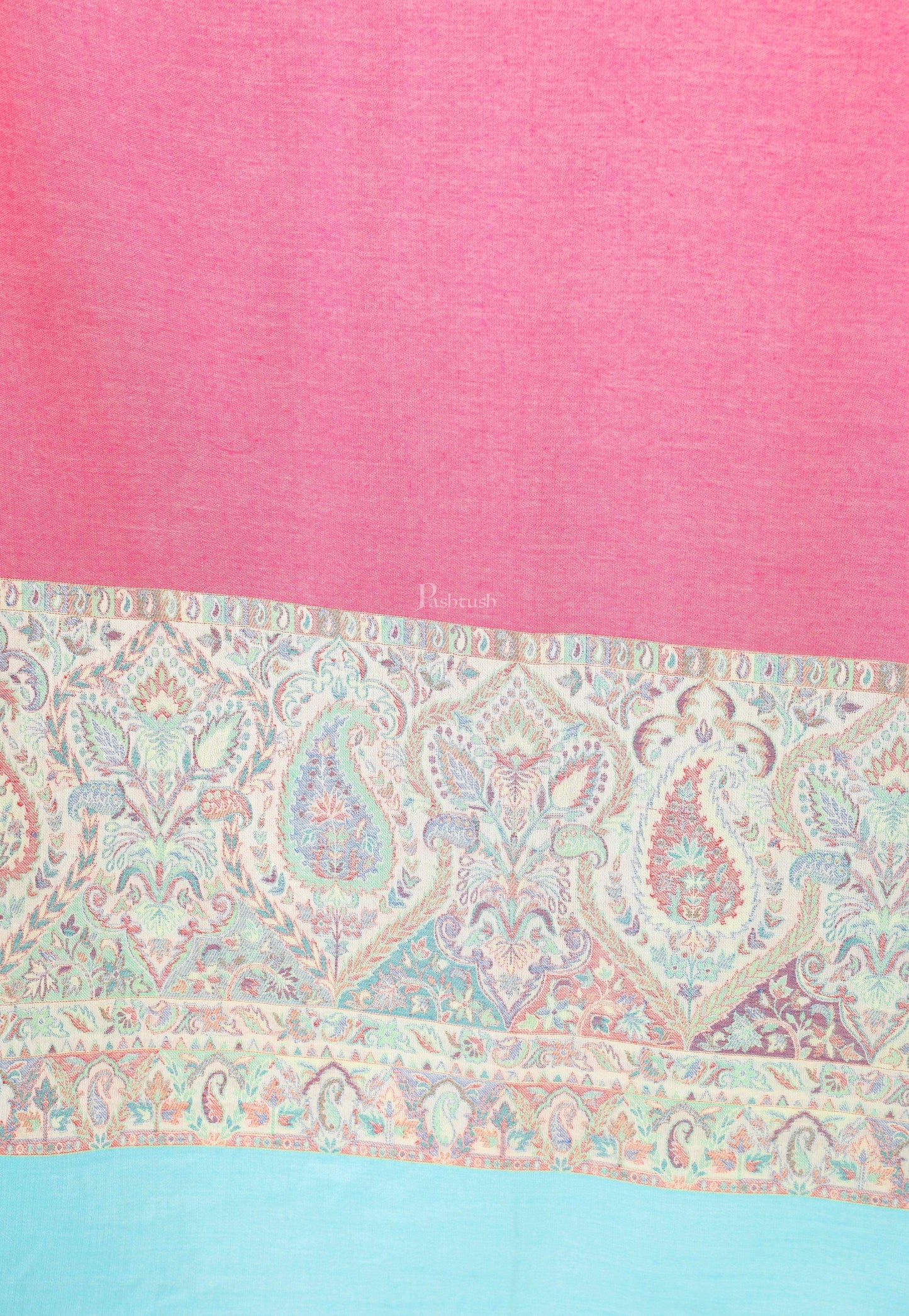 Pashtush India 100x200 Pashtush Women's Wool Soft Wool Cashmere Blended Shawl with Ethnic Weave Palla