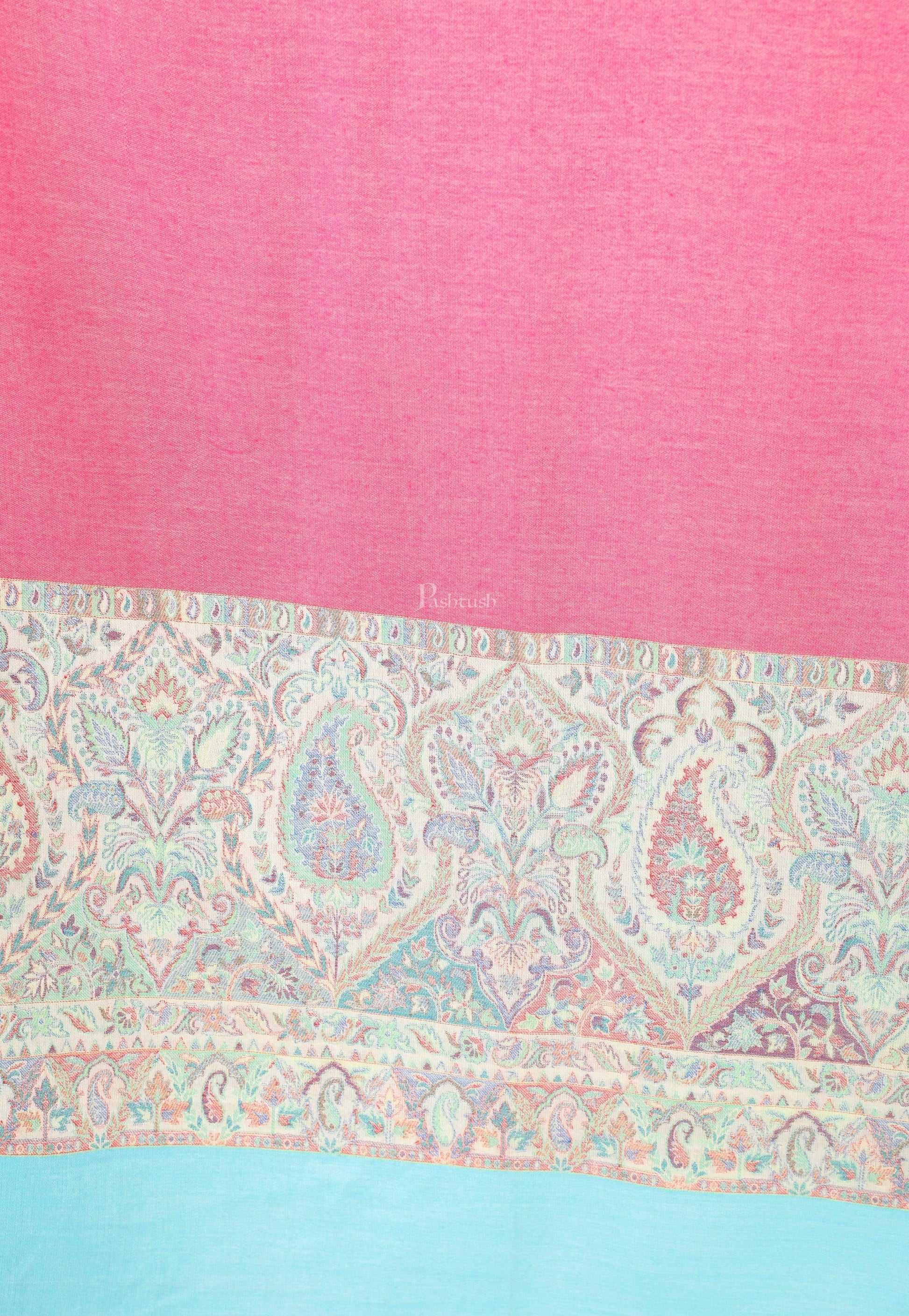 Pashtush India 100x200 Pashtush Women's Wool Soft Wool Cashmere Blended Shawl with Ethnic Weave Palla