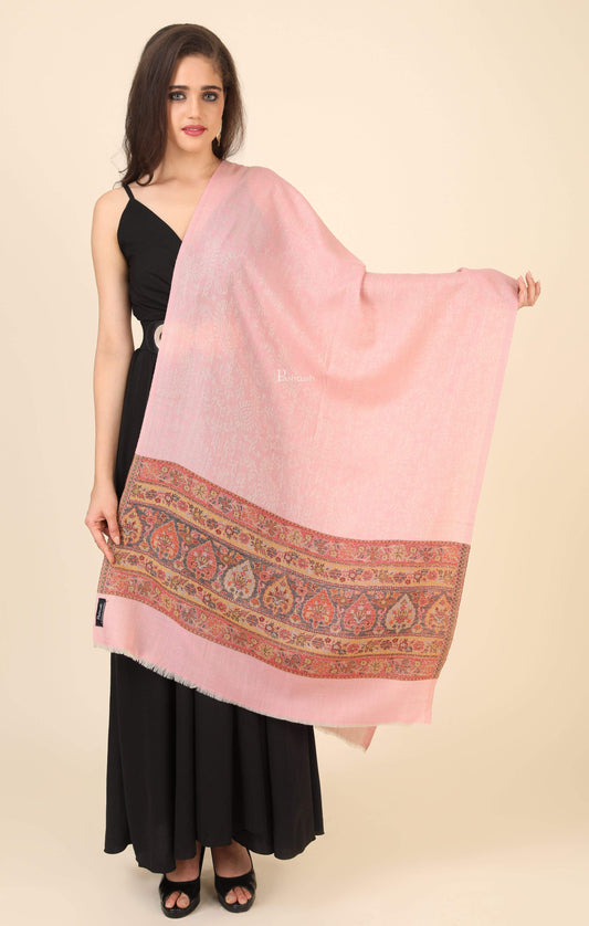 Pashtush India 100x200 Pashtush Women's Wool Soft Wool Cashmere Blended Shawl with Ethnic Weave Palla