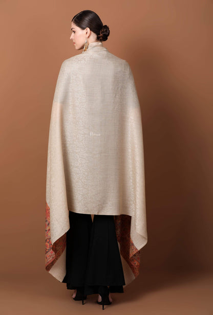 Pashtush India Shawl Pashtush Women's Wool Soft Wool Cashmere Blended Shawl with Kaani Weave Palla