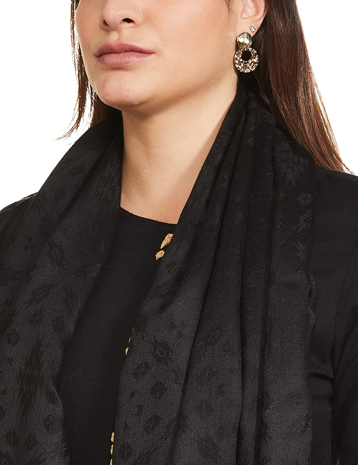 Pashtush India 100x200 Pashtush Women's Wool Soft Wool Cashmere Blended Shawl with Kaani Weave Palla