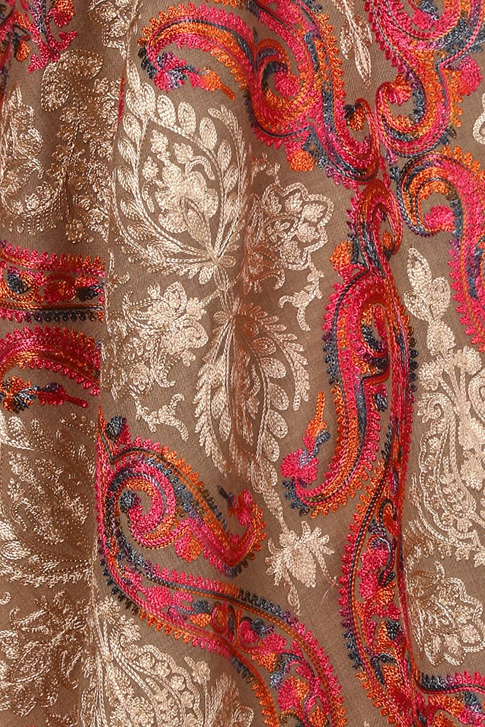 Pashtush India 70x200 Pashtush Women's Woollen Embroidery Stole