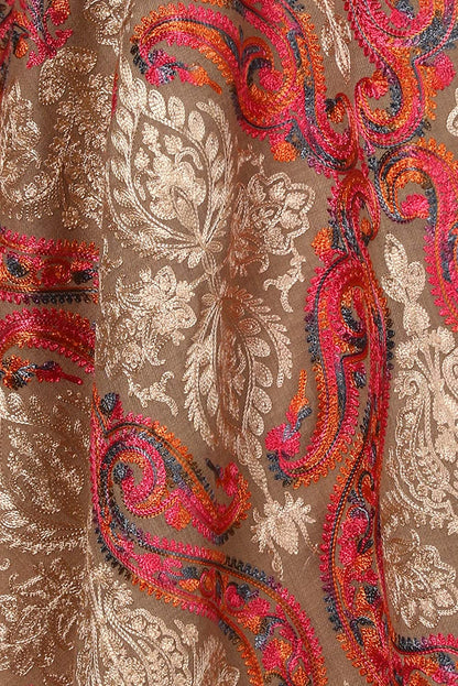 Pashtush India 70x200 Pashtush Women's Woollen Embroidery Stole