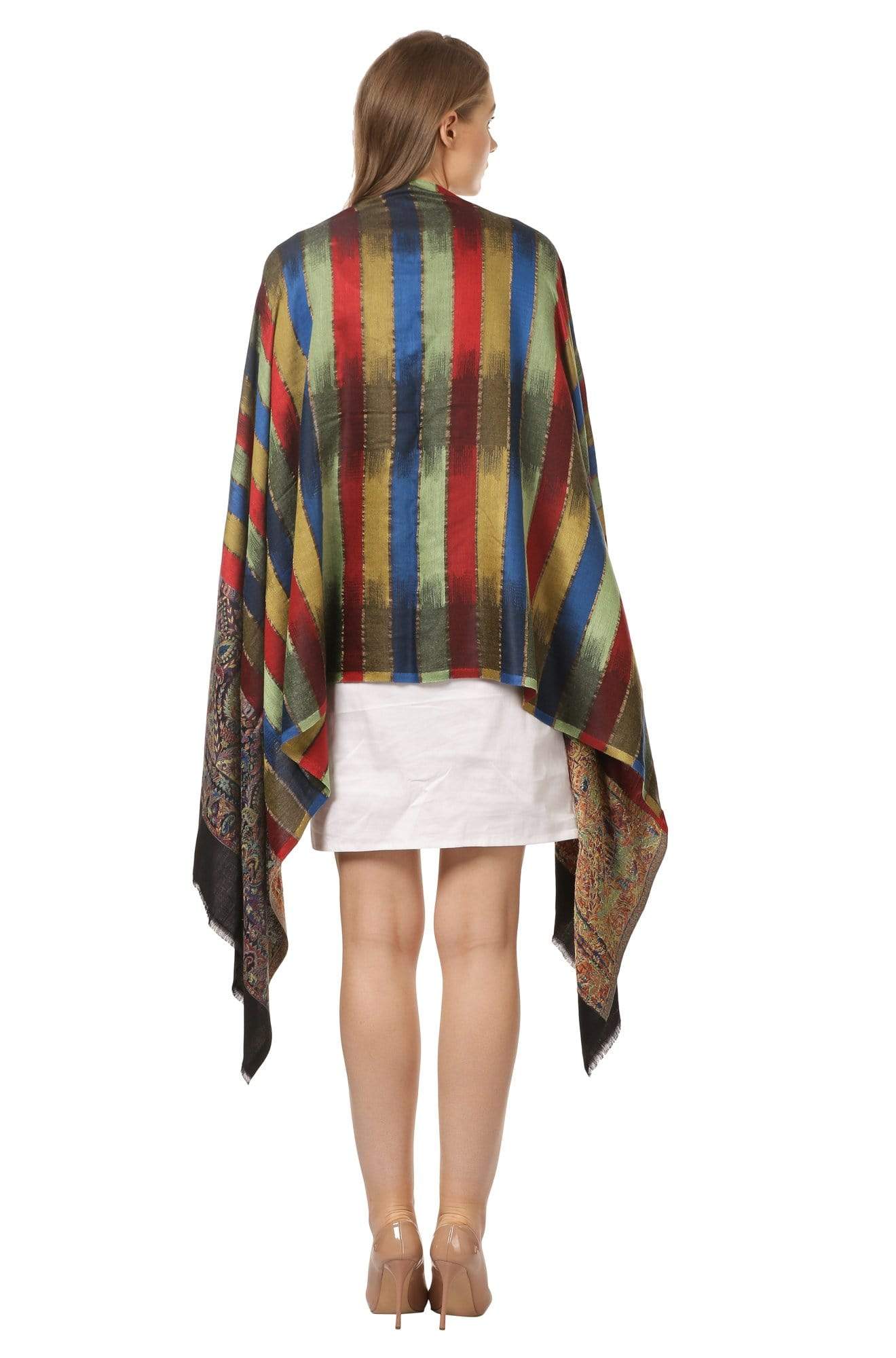 Pashtush Women'S With Extra Fine Soft Bamboo Scarf - Black