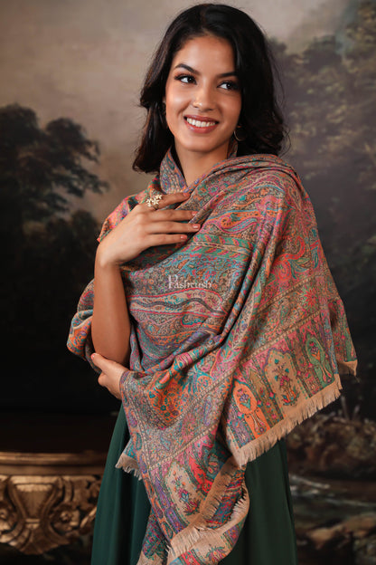 Pashtush India Womens Stoles and Scarves Scarf Pashtush women stole, multi color