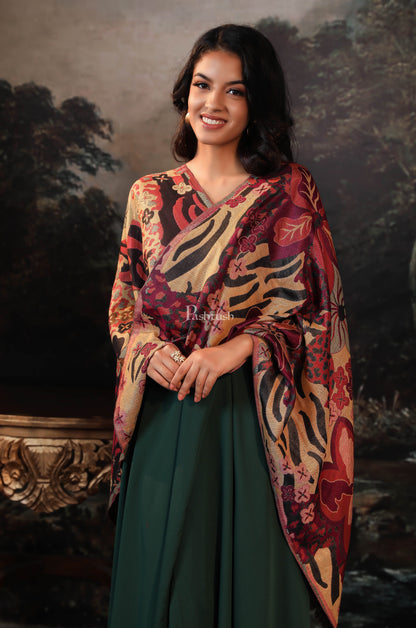 Pashtush India Womens Stoles and Scarves Scarf Pashtush women stole, multi color