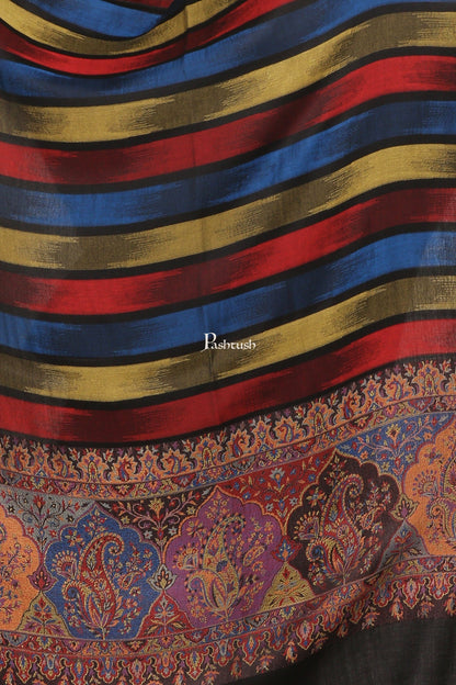 Pashtush India Womens Stoles and Scarves Scarf Pashtush Women Striped Soft Ultra Bamboo Stole Party Starter