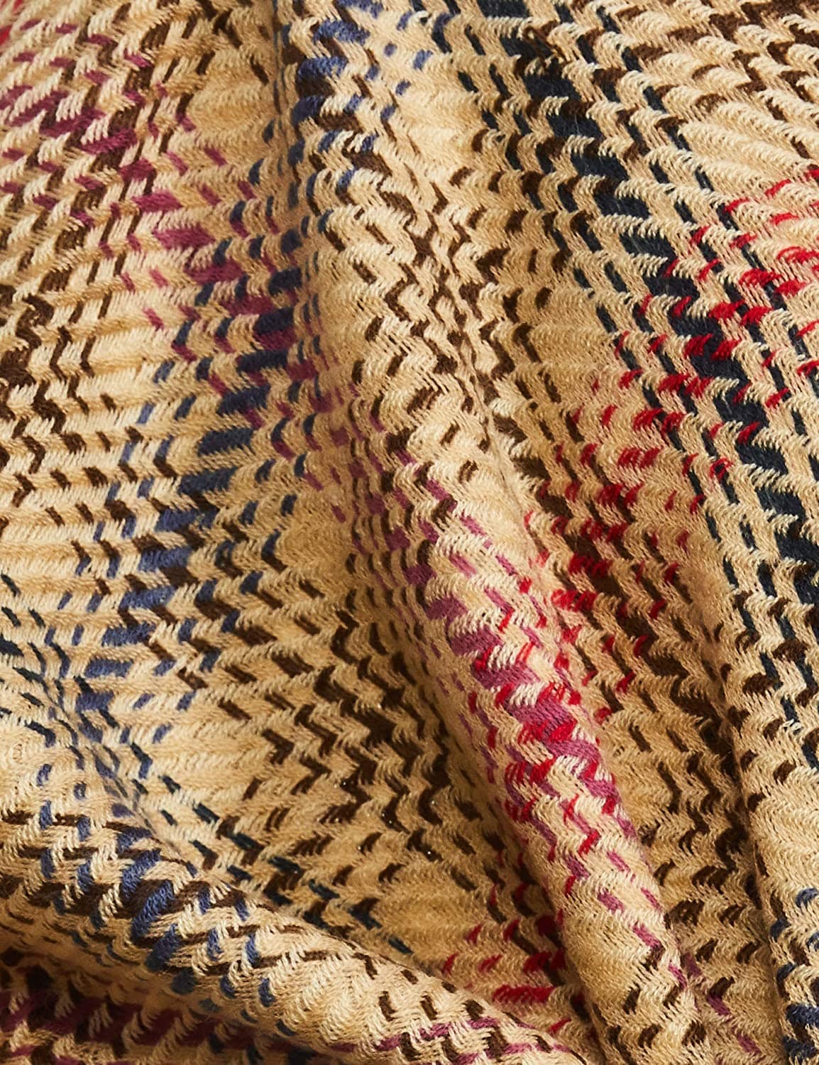 Pashtush India 70x200 Pashtush Women Thick and Warm Woollen Scarf, Reversible Checks