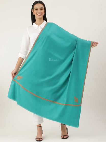 Pashtush India Womens Shawls Pashtush women Woollen shawl, Kingri design, Green