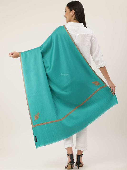 Pashtush India Womens Shawls Pashtush women Woollen shawl, Kingri design, Green