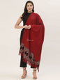 Pashtush India Womens Shawls Pashtush Womens 100% Hand Embroidery Shawl Woollen Kingri