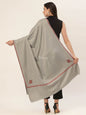 Pashtush India Womens Shawls Pashtush Womens 100% Hand Embroidery Shawl Woollen Kingri