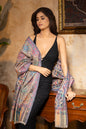 Pashtush India Womens Shawls Pashtush Womens 100% Pure Wool With Woolmark Certificate Stole, Paisley Design, Multicolour