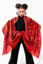 Pashtush India Womens Stoles and Scarves Scarf Pashtush Womens 100% Pure Wool With Woolmark Certificate Stole, Paisley Weave Design, Red