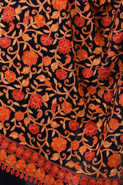 Pashtush India Womens Stoles and Scarves Scarf Pashtush Womens Aari Embroidery Stole, Thick And Warm