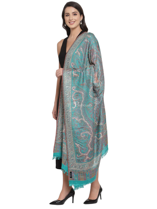 Pashtush India Womens Shawls Pashtush Womens Antique Heritage Design, Jamawar Ethnic  Shawl