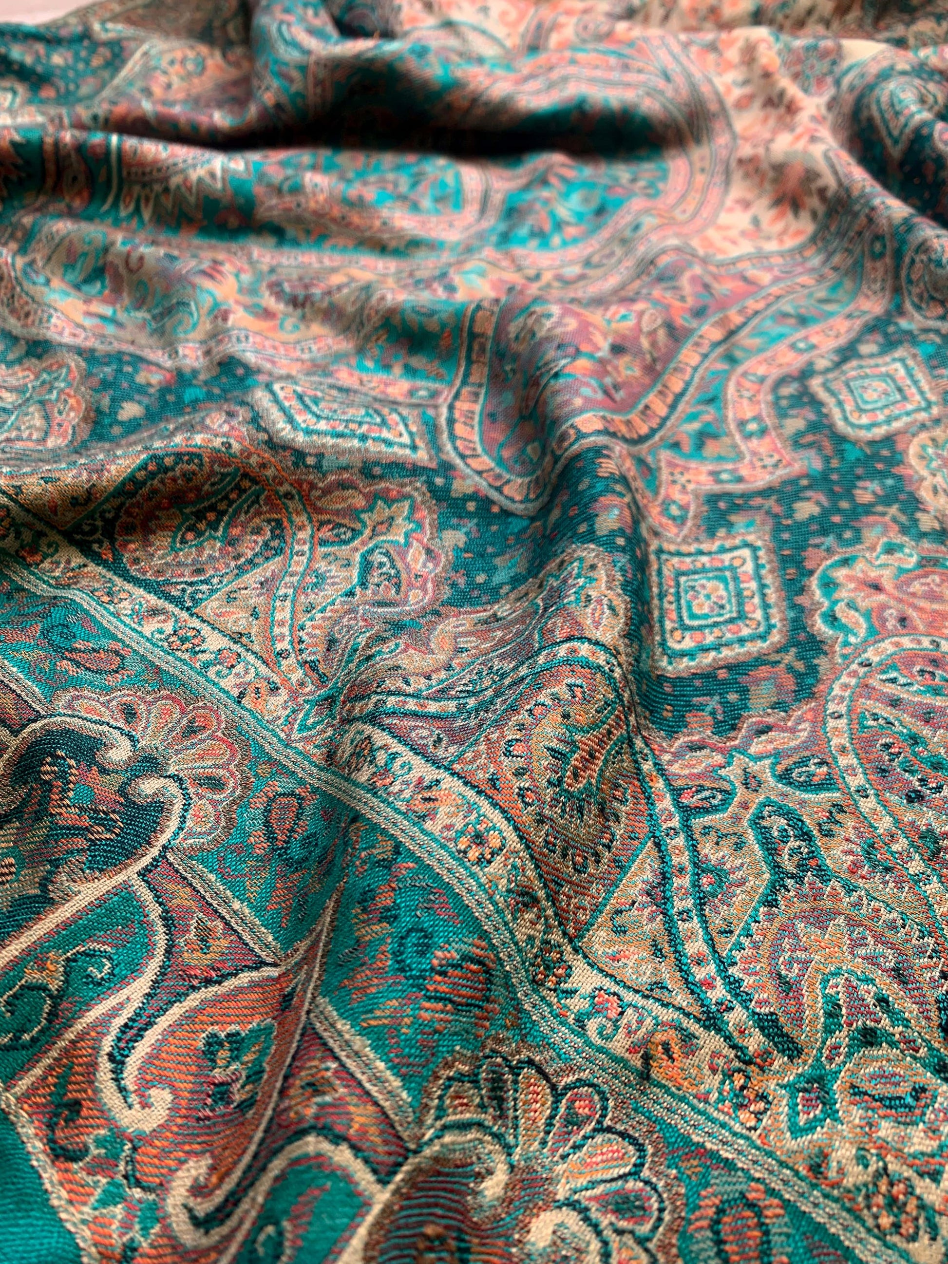 Pashtush India Womens Shawls Pashtush Womens Antique Heritage Design, Jamawar Ethnic  Shawl