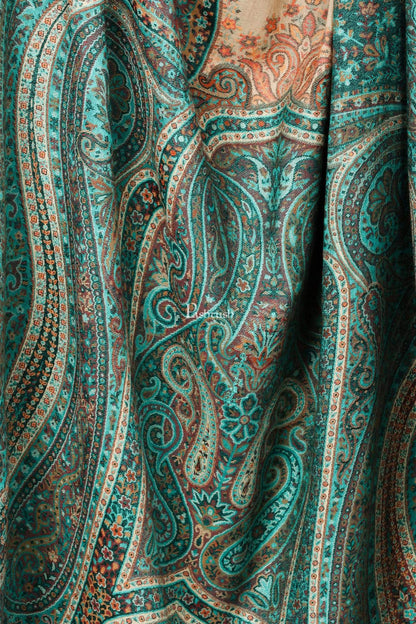 Pashtush Shawl Store Shawl Pashtush Womens Antique Heritage Design, Jamawar Shawl, Fine Wool
