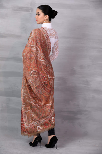Pashtush India 100x200 Pashtush Womens Antique Heritage Design, Jamawar Shawl,m