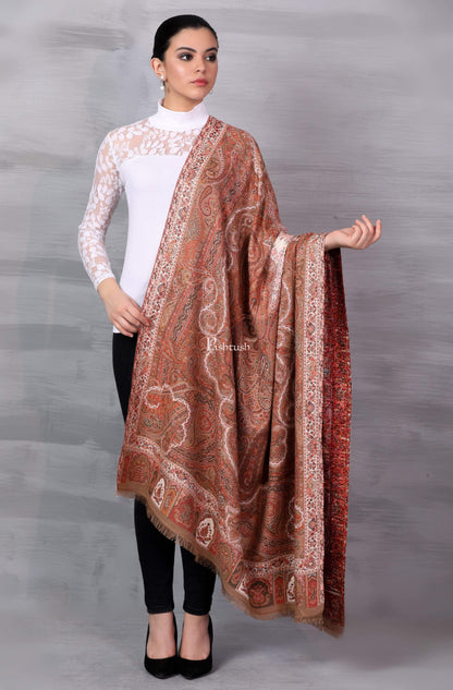 Pashtush India 100x200 Pashtush Womens Antique Heritage Design, Jamawar Shawl,m